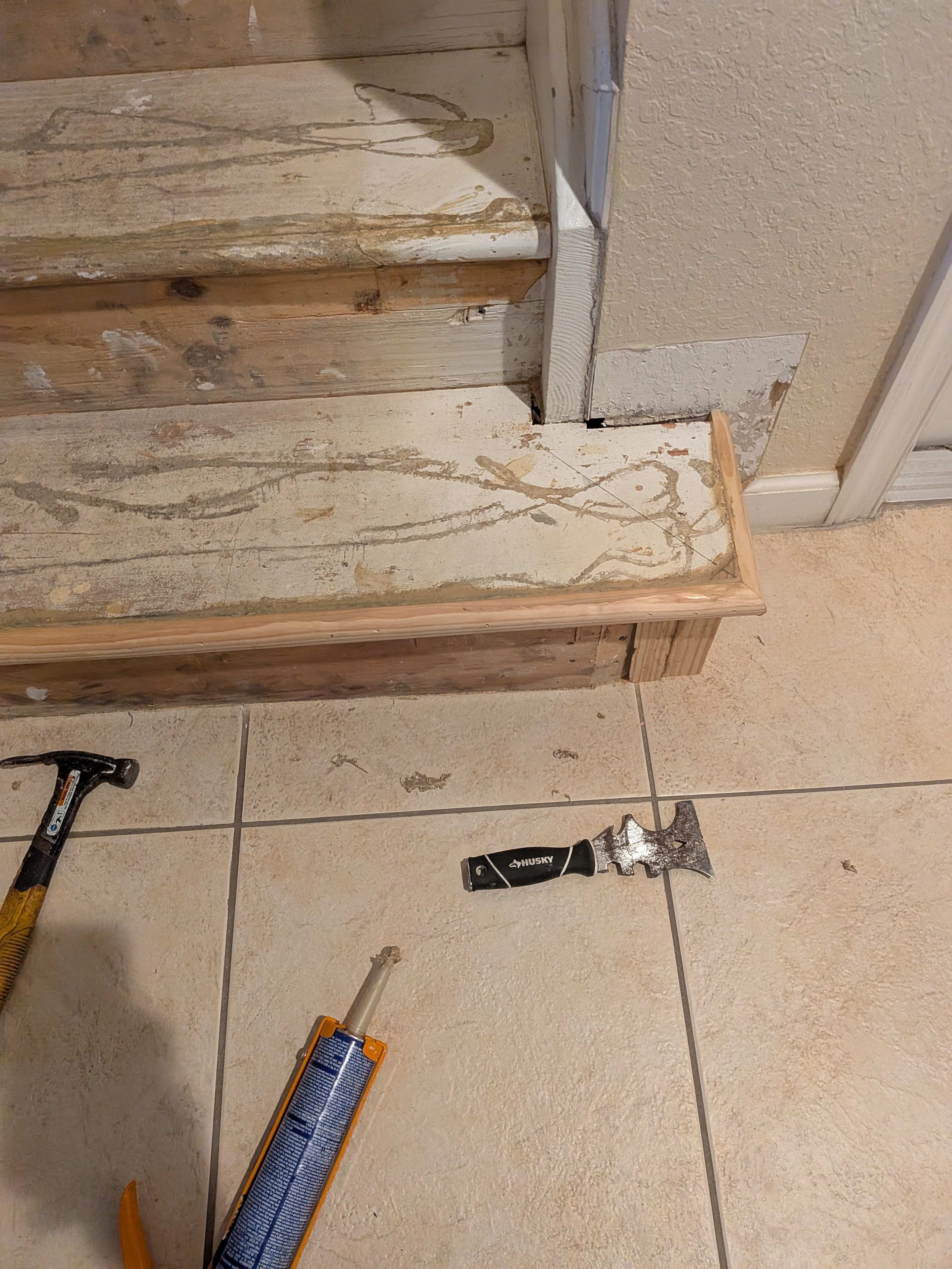 Home renovation tools flooring removal project